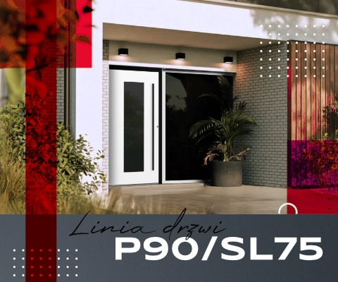 Drzwi aluminiowe linia Premium Alu SL75/P90