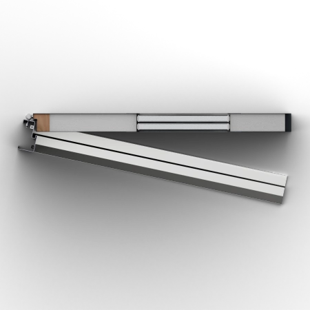 Optima Inox CK drzwi zewnętrzne 72 mm z klamką energooszczędne U <= 1.3 przeszklone lustro weneckie szyba mleczna Program Czyste Powietrze