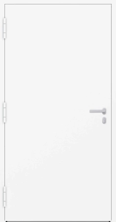 Drzwi zewnętrzne wejściowe domu aluminiowe na wymiar 90mm RC2 pochwyt/antaba Premium KOBBE energooszczędne RAL na zamówienie białe M00