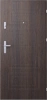 Ekonomiczne drzwi wewnątrzklatkowe wejściowe do mieszkania z klatki schodowej 55 mm stalowe dąb bagienny T34