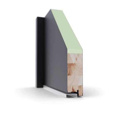 Drzwi wewnątrzklatkowe akustyczne 44 dB atestowane wyciszające stalowe z ościeżnicą antywłamaniowe RC3 68mm dymoszczelne orzech M02