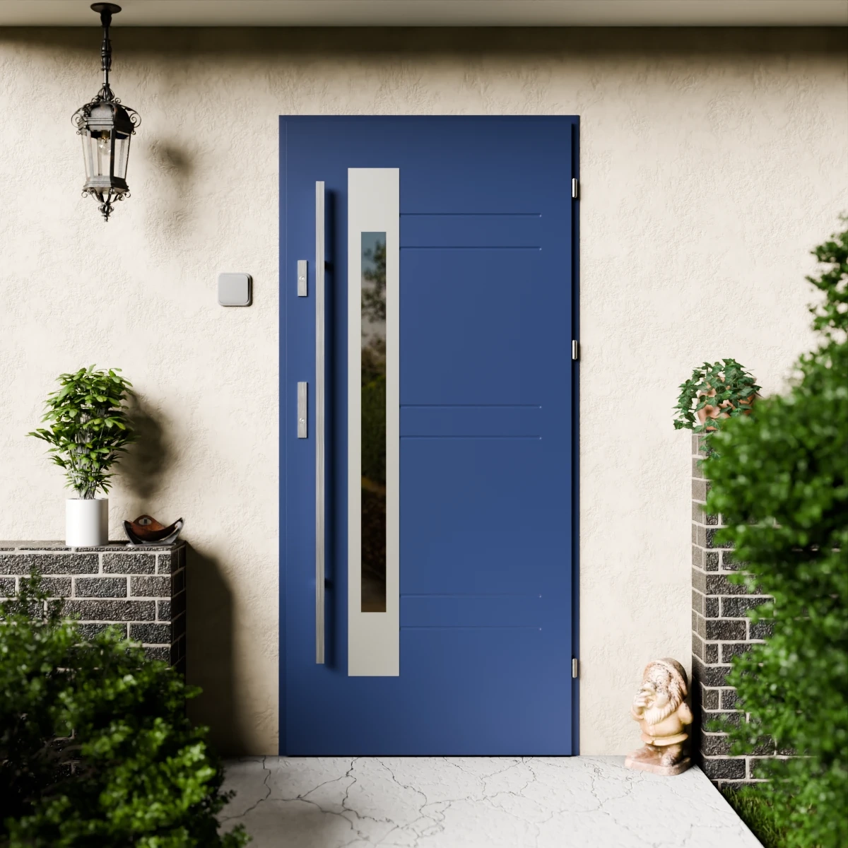 Drzwi zewnętrzne stalowe do domu Weno 72mm z antabą/pochwytem energooszczędne Ud=1.3 lustro weneckie szyba mleczna Program Czyste Powietrze