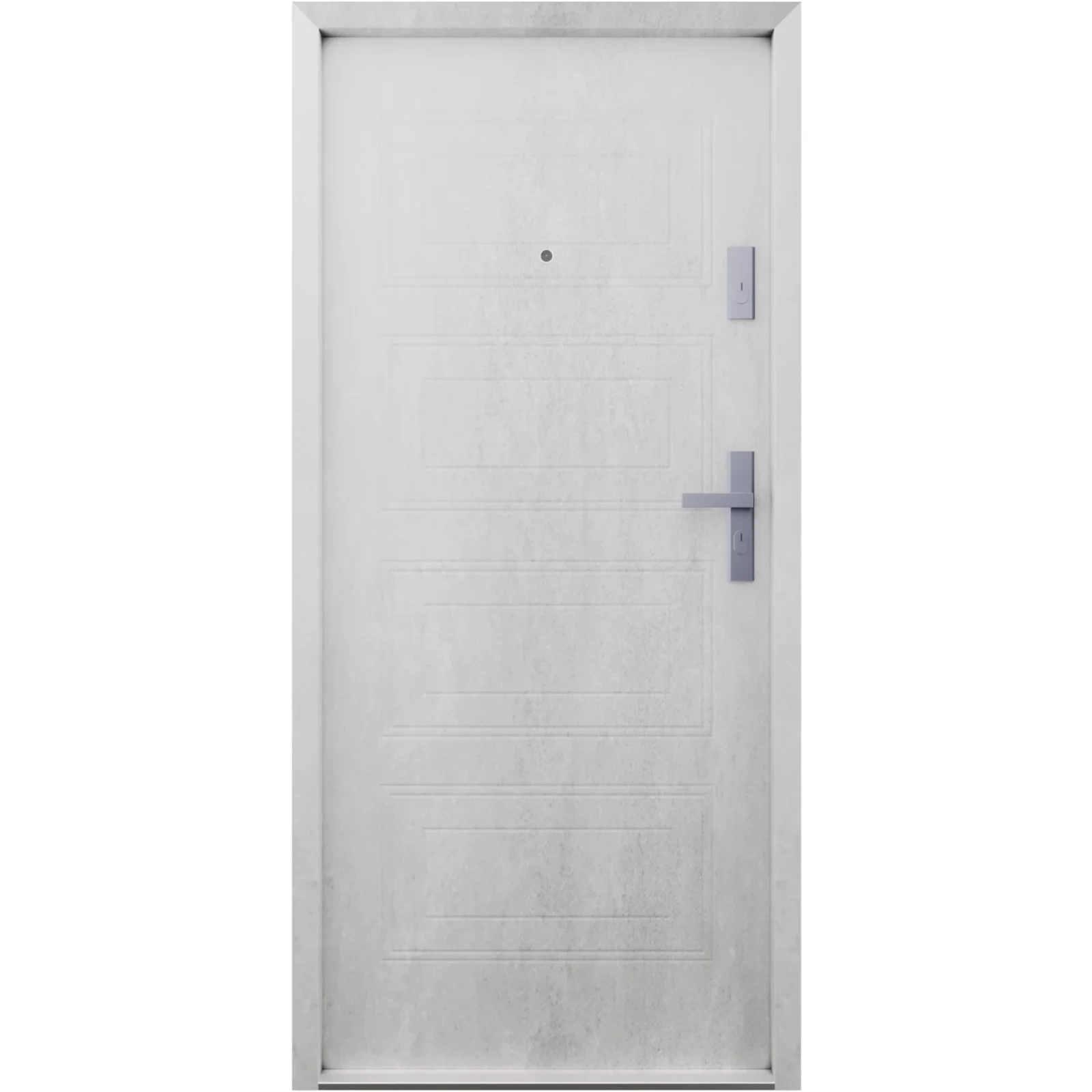 Ekonomiczne drzwi wewnątrzklatkowe wejściowe do mieszkania z klatki schodowej 55 mm stalowe beton T34