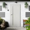 Drzwi zewnętrzne stalowe do domu Toreno Inox 72mm z klamką energooszczędne Ud-1.3 przeszklone lustro weneckie szyba mleczna Program Czyste Powietrze