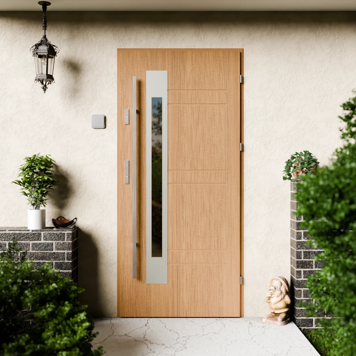 Drzwi zewnętrzne stalowe do domu Weno 72mm z antabą/pochwytem energooszczędne Ud=1.3 lustro weneckie szyba mleczna Program Czyste Powietrze