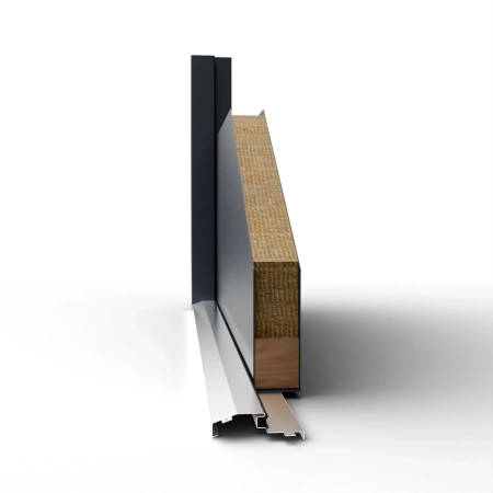 Drzwi wewnątrzklatkowe akustyczne wyciszające 47 dB antywłamaniowe RC3 55 mm stalowe z tłoczeniami z klamką inox srebrną dąb bagienny T34