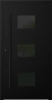 Drzwi zewnętrzne wejściowe domu aluminiowe na wymiar 90mm RC2 pochwyt/antaba Premium KOBBE energooszczędne RAL na zamówienie czarne M310