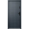 Drzwi wewnątrzklatkowe akustyczne wyciszające 42 dB antywłamaniowe RC2 55 mm stalowe antracyt drewnopodobny T34