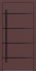 Drzwi zewnętrzne wejściowe domu aluminiowe na wymiar 90mm RC2 pochwyt/antaba Premium KOBBE energooszczędne RAL na zamówienie czerwono brązowe M22