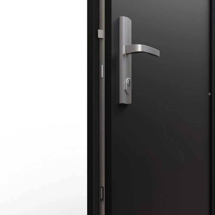 Drzwi wewnątrzklatkowe antywłamaniowe z Certyfikatem w klasie RC3 68mm stalowe akustyczne 44 dB dymoszczelne białe M02