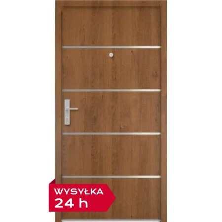 Drzwi wewnątrzklatkowe akustyczne 44 dB z Certyfikatem wyciszające stalowe antywłamaniowe RC3 68 mm dymoszczelne winchester M02