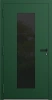 Drzwi zewnętrzne wejściowe domu aluminiowe na wymiar 90mm RC2 pochwyt/antaba Premium KOBBE energooszczędne RAL na zamówienie zielone M28