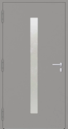 Drzwi zewnętrzne wejściowe domu aluminiowe na wymiar 90mm RC2 pochwyt/antaba Premium KOBBE energooszczędne RAL na zamówienie szare M01