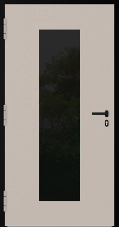 Drzwi zewnętrzne wejściowe domu aluminiowe na wymiar 90mm RC2 czarna ościeżnica Premium KOBBE Ud od 0.8 RAL na zamówienie beżowe M28