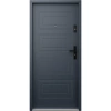 Drzwi wewnątrzklatkowe antywłamaniowe RC3 z Certyfikatem akustyczne wyciszające 47 dB 55 mm stalowe z tłoczeniami z klamką czarną antracyt db703 T34