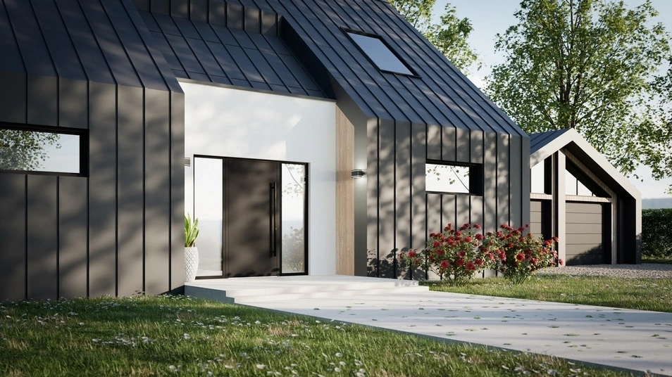 Drzwi zewnętrzne wejściowe domu aluminiowe na wymiar 90mm RC2 pochwyt/antaba Premium KOBBE energooszczędne RAL na zamówienie białe M31