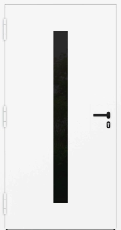 Drzwi zewnętrzne wejściowe domu aluminiowe na wymiar 90mm RC2 pochwyt/antaba Premium KOBBE energooszczędne RAL na zamówienie białe M21