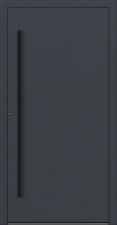 Drzwi wejściowe do domu w zabudowie szeregowej aluminiowe 90 mm RC2 na wymiar Premium Alu pochwyt i klamka czarna wiele kolorów model 20