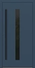 Drzwi zewnętrzne wejściowe domu aluminiowe na wymiar 90mm RC2 pochwyt/antaba Premium KOBBE energooszczędne RAL na zamówienie ciemny niebieski M21