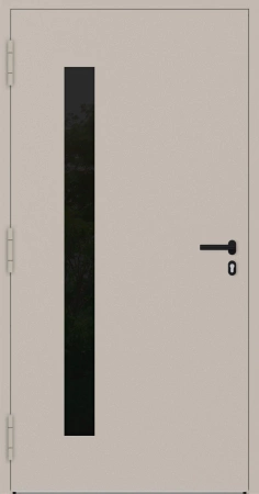 Drzwi zewnętrzne wejściowe domu aluminiowe na wymiar 90mm RC2 pochwyt/antaba Premium KOBBE energooszczędne RAL na zamówienie beżowe M24