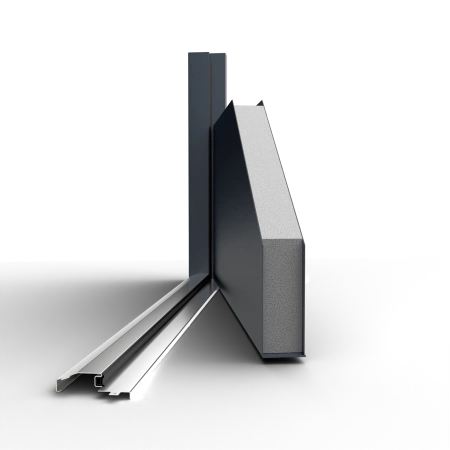 Drzwi zewnętrzne stalowe do domu Elegant Inox 72mm z antabą/pochwytem energooszczędne Ud=1.3 lustro weneckie szyba mleczna Program Czyste Powietrze