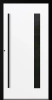Drzwi zewnętrzne aluminiowe 90 mm RC2 z czarną ościeżnicą i okuciami na wymiar Premium Alu P90 energooszczędne z szybą białe M24