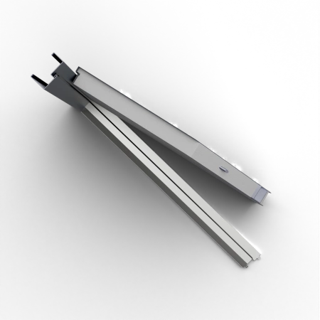 Drzwi wewnątrzklatkowe antywłamaniowe w klasie RC4 55 mm stalowe z klamką i zawiasami srebrnymi inox dąb bielony A7