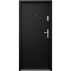 Drzwi wewnątrzklatkowe antywłamaniowe RC3 z Certyfikatem akustyczne wyciszające 47 dB 55 mm stalowe gładkie z klamką inox srebrną czarne G00
