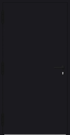 Drzwi zewnętrzne wejściowe domu aluminiowe na wymiar 90mm RC2 pochwyt/antaba Premium KOBBE energooszczędne RAL na zamówienie czarne M22