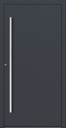 Drzwi wejściowe do domu w zabudowie szeregowej aluminiowe 90 mm RC2 na wymiar Premium Alu pochwyt i klamka inox wiele kolorów model 00