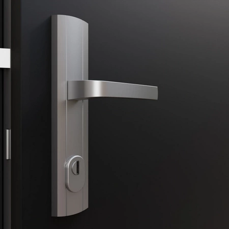 Drzwi wewnątrzklatkowe antywłamaniowe z Certyfikatem w klasie RC3 68 mm stalowe akustyczne 44 dB dymoszczelne orzech M02