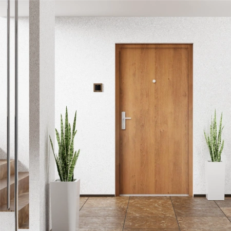 Drzwi klatkowe wejściowe do mieszkania w bloku z ościeżnicą akustyczne wyciszające 44 dB antywłamaniowe RC3 dymoszczelne 68mm stalowe winchester M00