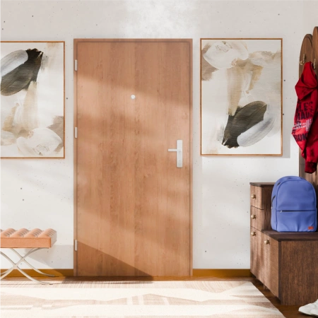 Drzwi wewnątrzklatkowe antywłamaniowe z Certyfikatem w klasie RC3 68mm stalowe akustyczne 44 dB dymoszczelne winchester M02