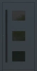 Drzwi zewnętrzne wejściowe domu aluminiowe na wymiar 90mm RC2 pochwyt/antaba Premium KOBBE energooszczędne RAL na zamówienie antracyt ral 7016 M310