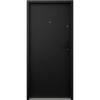 Drzwi wewnątrzklatkowe antywłamaniowe RC3 z Certyfikatem akustyczne wyciszające 47 dB 55 mm stalowe gładkie z czarną klamką czarne G00