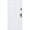 Drzwi zewnętrzne do domu stalowo aluminiowe 68 mm z czarnymi okuciami ATU68 białe Program Czyste Powietrze M522