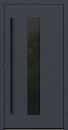 Drzwi zewnętrzne wejściowe domu aluminiowe na wymiar 90mm RC2 pochwyt/antaba Premium KOBBE energooszczędne RAL na zamówienie antracyt db703 M35
