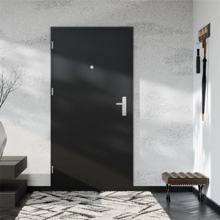 Drzwi wewnątrzklatkowe antywłamaniowe z Certyfikatem w klasie RC3 68 mm stalowe akustyczne 44 dB dymoszczelne wiele kolorów M00