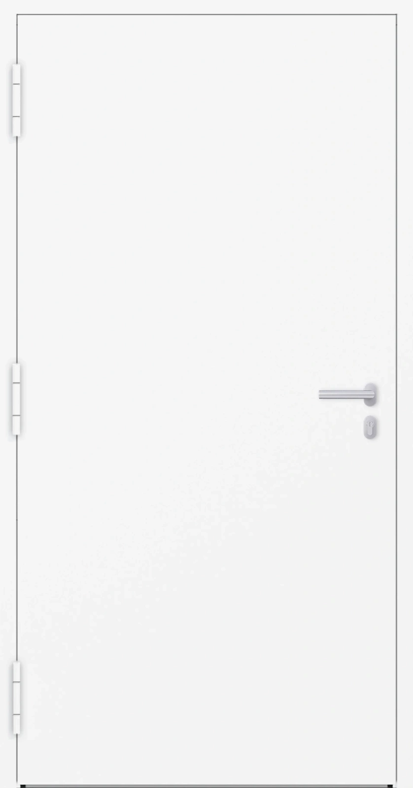 Drzwi zewnętrzne wejściowe domu aluminiowe na wymiar 90mm RC2 pochwyt/antaba Premium KOBBE energooszczędne RAL na zamówienie białe M02
