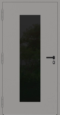 Drzwi zewnętrzne wejściowe domu aluminiowe na wymiar 90mm RC2 pochwyt/antaba Premium KOBBE energooszczędne RAL na zamówienie szare M28