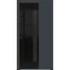 Drzwi zewnętrzne wejściowe do domu stalowo aluminiowe 82 mm DS82 U <= 0,89 antaba czarna szyba ciemna lustro weneckie Program Czyste Powietrze M67