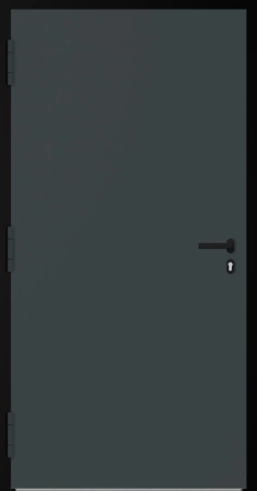 Drzwi zewnętrzne wejściowe domu aluminiowe na wymiar 90mm RC2 czarna ościeżnica Premium KOBBE Ud od 0.8 RAL na zamówienie antracyt ral 7016 M22