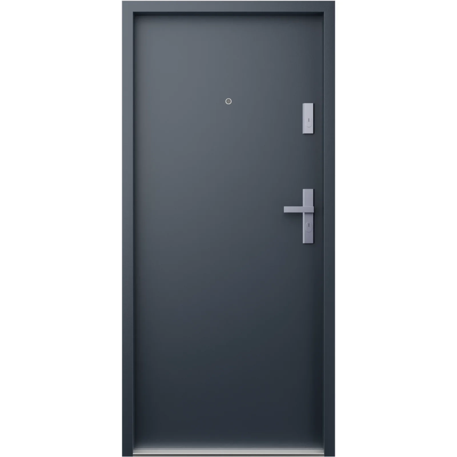 Drzwi przeciwpożarowe EI30 wewnątrzklatkowe dymoszczelne Sa S200 antywłamaniowe RC3 akustyczne 42 dB 55 mm stalowe gładkie antracyt db703 G00