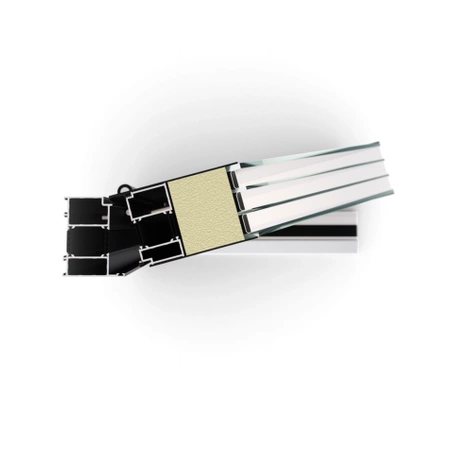 Drzwi zewnętrzne do domu aluminiowe 90 mm RC2 na wymiar klamka i antaba inox Premium Alu P90 energooszczędne z szybą białe M08