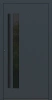 Drzwi zewnętrzne wejściowe domu aluminiowe na wymiar 90mm RC2 pochwyt/antaba Premium KOBBE energooszczędne RAL na zamówienie antracyt ral 7016 M34