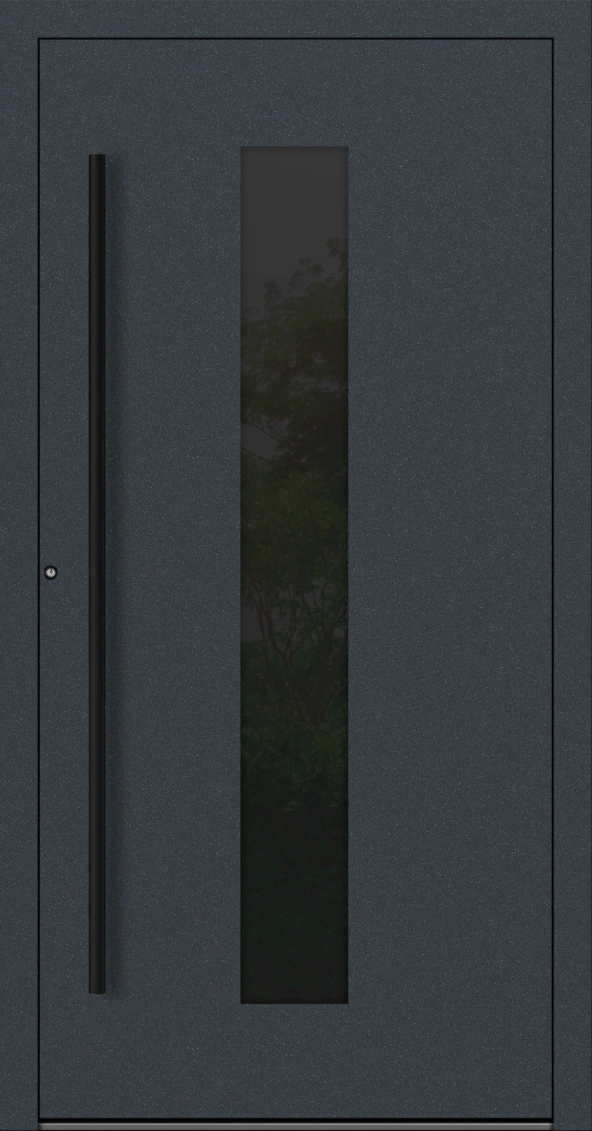 Drzwi zewnętrzne wejściowe domu aluminiowe na wymiar 90mm RC2 pochwyt/antaba Premium KOBBE energooszczędne RAL na zamówienie antracyt ral 7016 M35