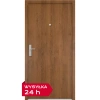 Drzwi klatkowe wejściowe do mieszkania w bloku akustyczne wyciszające 44 dB antywłamaniowe w klasie RC3 68 mm dymoszczelne stalowe winchester M00