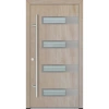 Drzwi zewnętrzne wejściowe do domu stalowo aluminiowe 82 mm DS82 U <= 0,89 antaba inox szyba mleczna lustro weneckie Program Czyste Powietrze M43