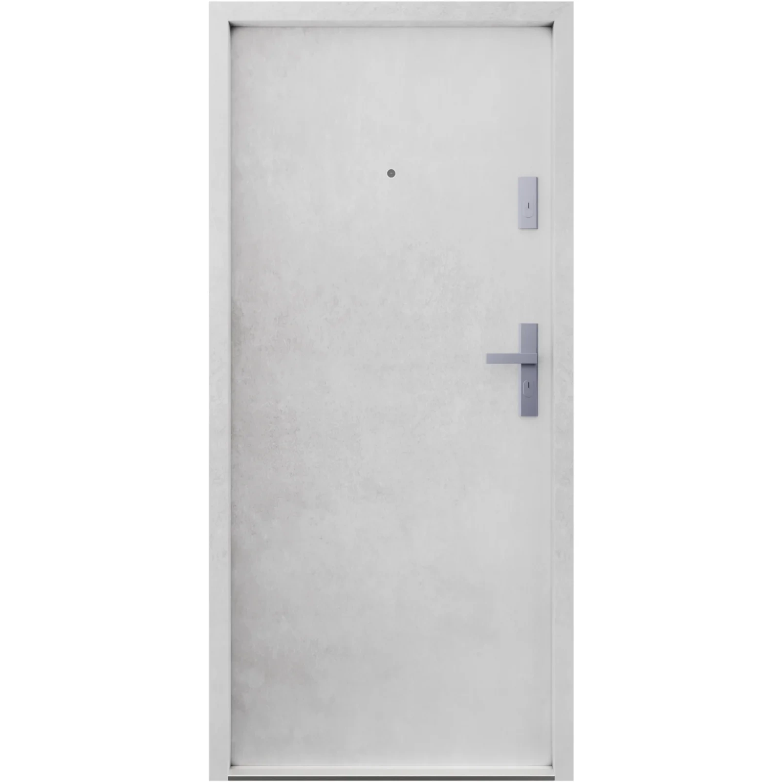 Ekonomiczne drzwi wewnątrzklatkowe wejściowe do mieszkania z klatki schodowej 55 mm stalowe beton G00