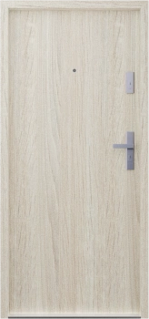 Drzwi wewnątrzklatkowe akustyczne wyciszające 42 dB antywłamaniowe RC2 55 mm stalowe dąb sonoma G00